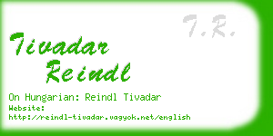 tivadar reindl business card